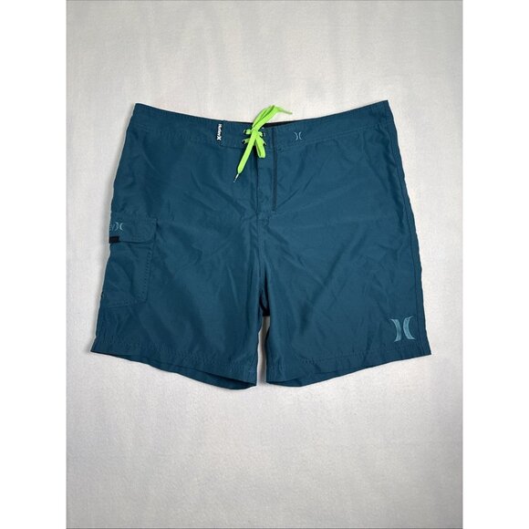 Hurley Other - Hurley Swim Trunks Adult 38 Green Bathing Suit Board Shorts Swimming Mens
